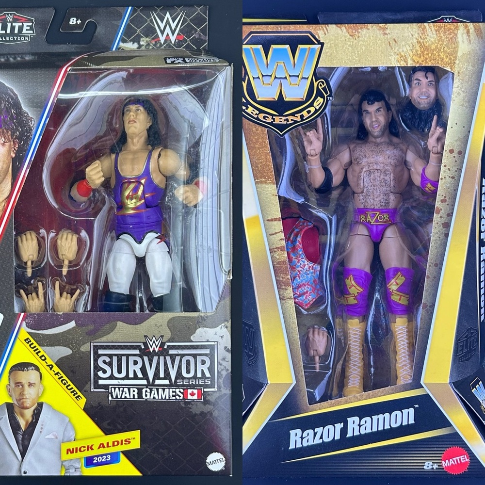 Mattel WWE Elite 1-2-3 Kid Razor Ramon Wrestling Figures Survivor Series Legends